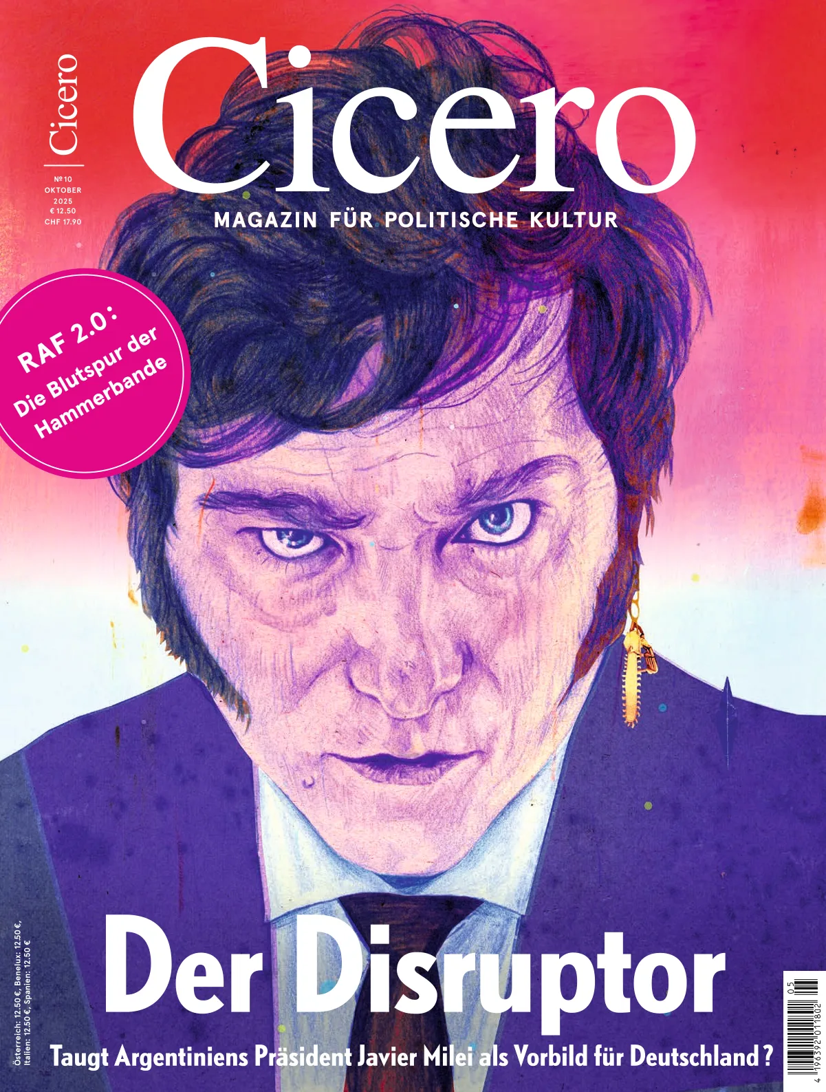 Portada de Cicero del 01/10/2025 con Javier Milei
